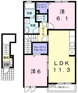 HOUSE・2【2階】の間取り