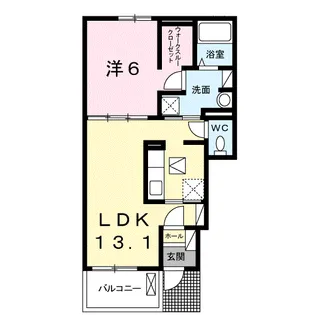 アマテラスまのせ B棟【1階】の間取り