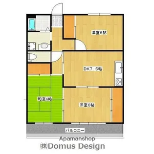 グリーンピア伊敷【105号室】の間取り