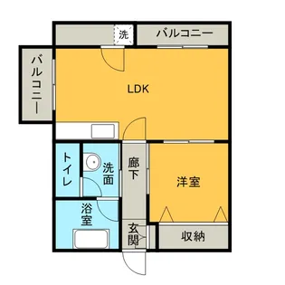 イシカワビル【0301号室】の間取り