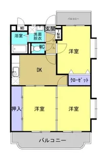 アメニティハウス藤元【3階】の間取り