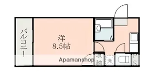 サンパティークシャトー【5階】の間取り