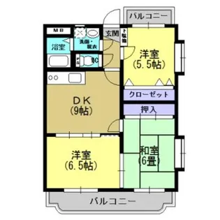 エバンジェル【3階】の間取り