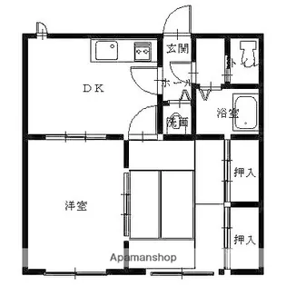 ハイム華【1階】の間取り