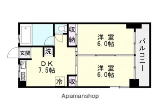 トヤマ薬品ビル【3階】の間取り