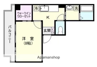 アドバンス南林寺【4階】の間取り