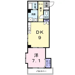 リバーサイド梶原【3階】の間取り