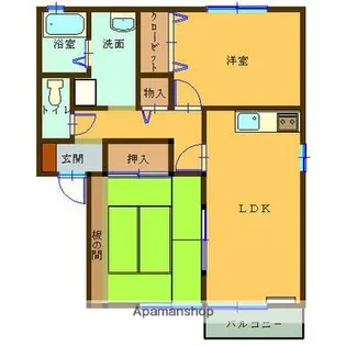 セジュール雅Ⅰ【102号室】の間取り
