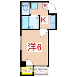 フロスト堀江【4階】の間取り