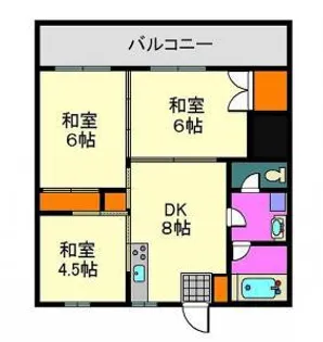 第8松山ビル【402号室】の間取り