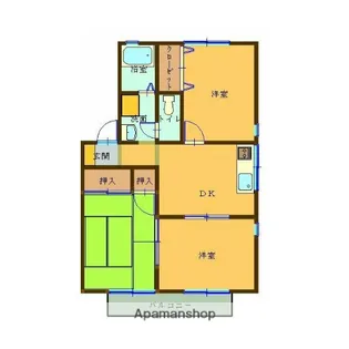 セジュール吉住【201号室】の間取り