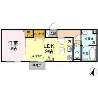 ポラリスうすき【2階】の間取り