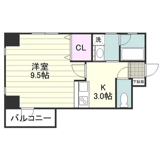 サンテラス松原【0203号室】の間取り