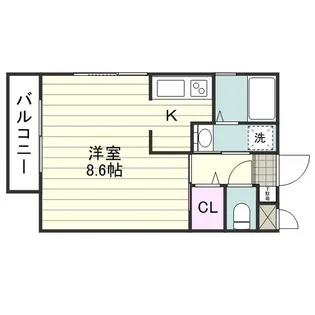 アーデルメゾン【0201号室】の間取り