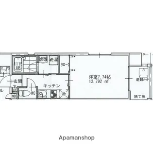 リッチリバー壱番館【406号室】の間取り