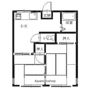 ガルダⅠ【201号室】の間取り
