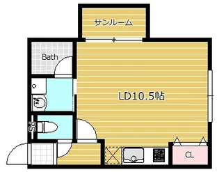 LA LUCE鹿児島中央【0401号室】の間取り