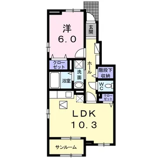 第7 レジデンス朝日 A【1階】の間取り