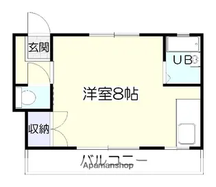 花堂ビル【3階】の間取り