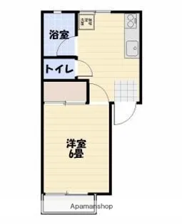 坂口ハイツ【202号室】の間取り