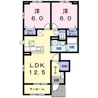 サザンヒルズ 星和台Ⅰ【1階】の間取り