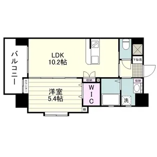ネオアクシス加治屋町【0801号室】の間取り