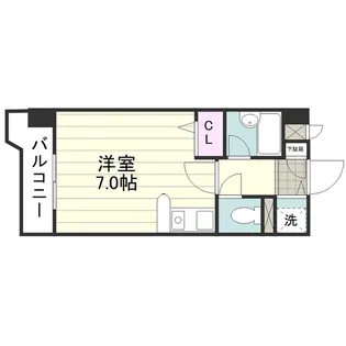 ロマネスクステーションプラザ西鹿児島【0202号室】の間取り