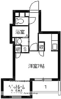 M’Z鴨池Ⅱ【101号室】の間取り