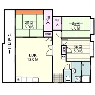 ガーデニア下荒田【0203号室】の間取り