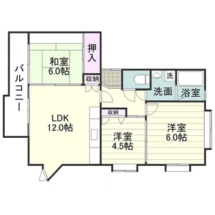 ガーデニア下荒田【0305号室】の間取り