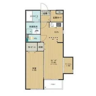 APT T【201号室】の間取り