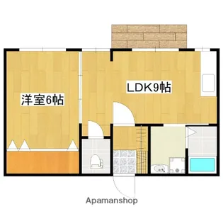 唐湊ハイツ【1階】の間取り