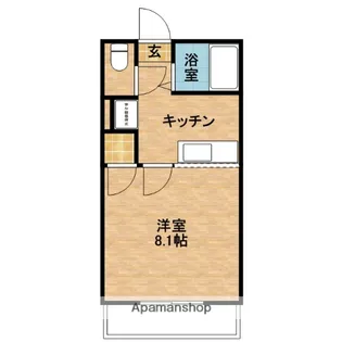 カルチェコート鴨池【3階】の間取り