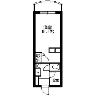 レインボー荒田Ⅱ【408号室】の間取り
