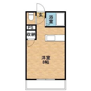 ロゼーヌ唐湊【407号室】の間取り