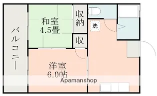 コーポ麻【1階】の間取り