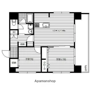 IRISSPIRA.BRIGHT A’S【901号室】の間取り