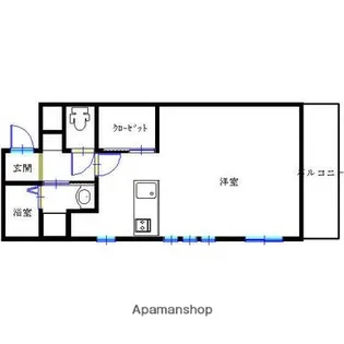 ミモザ下竜尾町【405号室】の間取り