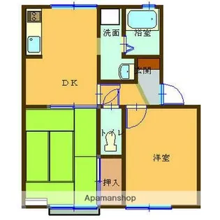 セジュールY&M【102号室】の間取り