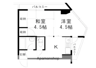 新添ビル【4階】の間取り