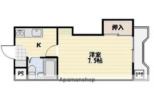 コーポ五番館【503号室】の間取り