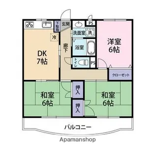 エミネンス久保【203号室】の間取り