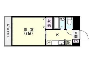 リードIN武之橋【2-C号室】の間取り