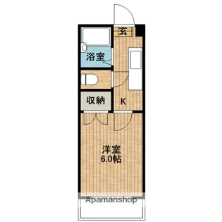 1Kの間取り画像