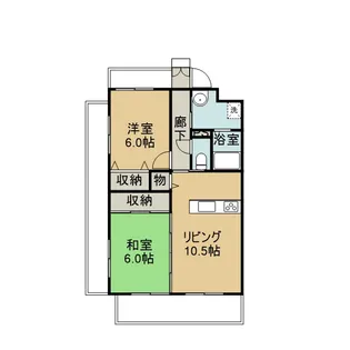 リブェールM【203号室】の間取り