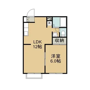 エスポワール村原【102号室】の間取り