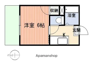 シャルルコーポ紫原【4階】の間取り