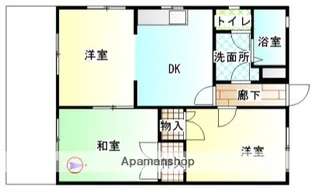 ウォータースプライト祐樹【2階】の間取り