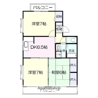 グリーンヴィラージュ【3階】の間取り
