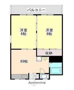 ベルアパートメントⅥ【2階】の間取り